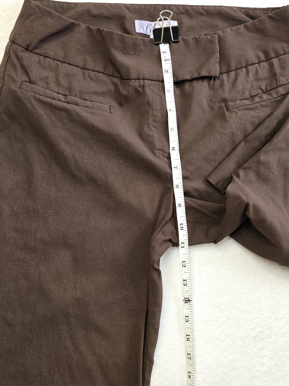 Nine & Co. by Nine West Brown Bootcut Pants Waist 10 - Picture 9 of 9